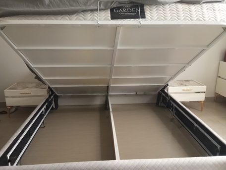 Riyadh, Furniture, SAR 8000,  King Size Bed Set With Mattress + 5-Door Wardrobe | Excellent Condition
