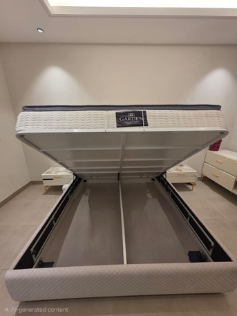 Riyadh, Furniture, SAR 8000,  King Size Bed Set With Mattress + 5-Door Wardrobe | Excellent Condition