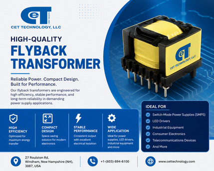New York, Electrical & Plumbing, USD 1,  High Quality Flyback Transformer For Power Supply Applications