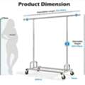 SAR 200,  Heavy-Duty Rolling Garment Rack With Wheels | 450 Lbs Capacity | Foldable & Portable
