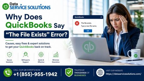 New York, Accounting, Resolve QuickBooks Error The File Exists Without Data Loss