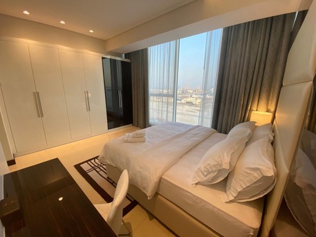 Hidd, Apartments, Flats, Houses & Villas, BHD 300/month,  Furnished,  Studio,  65 Sq. Meter,  Furnished Spacious Luxury Studio With EWA In Hidd