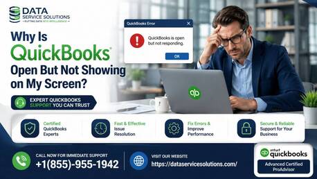 New York, Accounting, How To Repair QuickBooks Open But Not Showing Display Issues