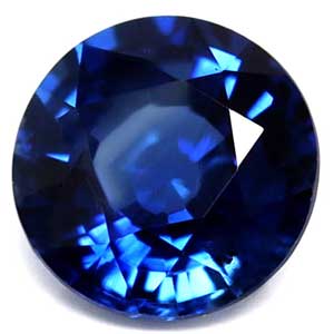New York, Jewelry, USD 1039,  0.77 Cts. Intense Blue Sapphire Round, AAAA Quality