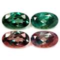 USD 3712,  Untreated 0.55 Cttw. Alexandrite Stones Oval Matched Pair, AAAAA Quality