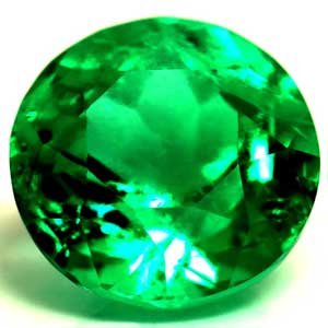 New York, Jewelry, USD 34632,  AGL Certified Untreated 1.48 Cts. Colombian Emerald Round, AAAAA Quality