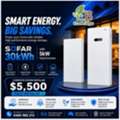 AUD 5500,  30kWh Solar Battery Storage System &ndash; Fully Installed $5,500