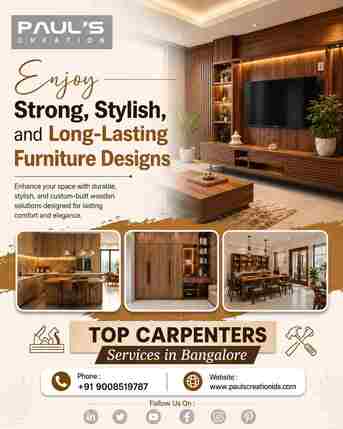 Bangalore, Interior Design, Top Carpenters Services In Bangalore