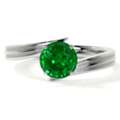 USD 1234,  Order GemsNY 0.5cts Lab Grown Emerald Engagement Ring