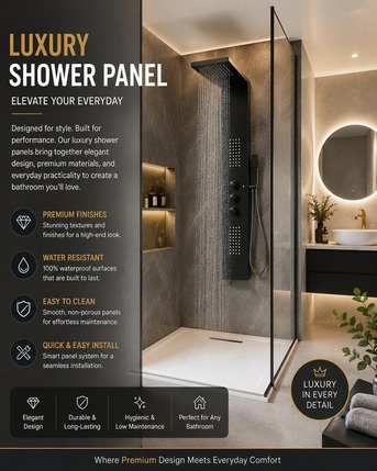 London, Real Estate, Luxury Shower Panel Solutions For Elegant Bathrooms