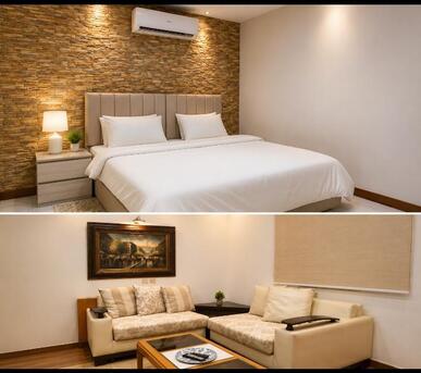 Salamah, Apartments, Flats, Houses & Villas, SAR 2500/month,  Furnished,  1 BR,  70 Sq. Meter,  Furnished Flat Bedroom And Living Room