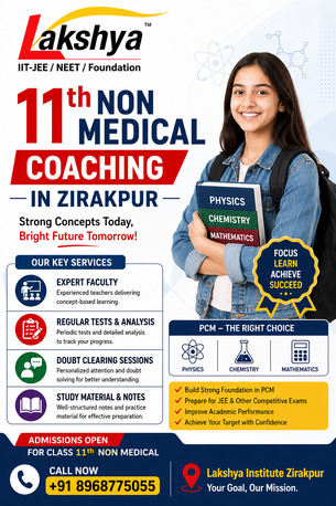 Chandigarh, Lessons Offered, Personalized 11th Non Medical Coaching In Zirakpur