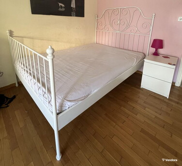 Jeddah, Household Items, IKEA Iron Bed With Orignal Ikea Mattress 200X160