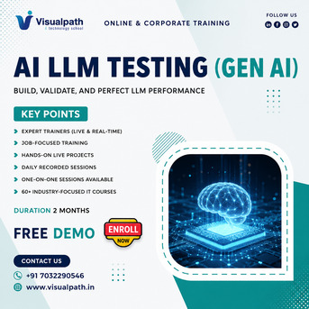 Hyderabad, Lessons Offered, AI LLM Course | Gen AI Testing Training Expert Trainers