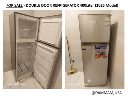 Dammam, Household Items, SAR 2600,  LG AUTOMATIC WASHING M/C 8KG + DOUBLE DOOR FRIDGE (SUPER GENERAL-400L)