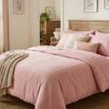 INR 1499,  Pink Bedsheets Pure Cotton 245 GSM Handloom Woven, Natural Azo-Free Dyes, Soft