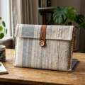 INR 750,  Cotton Laptop Cover Hand Block Printed, Pure Cotton, Natural Dyes, Padded | Theindiglobal