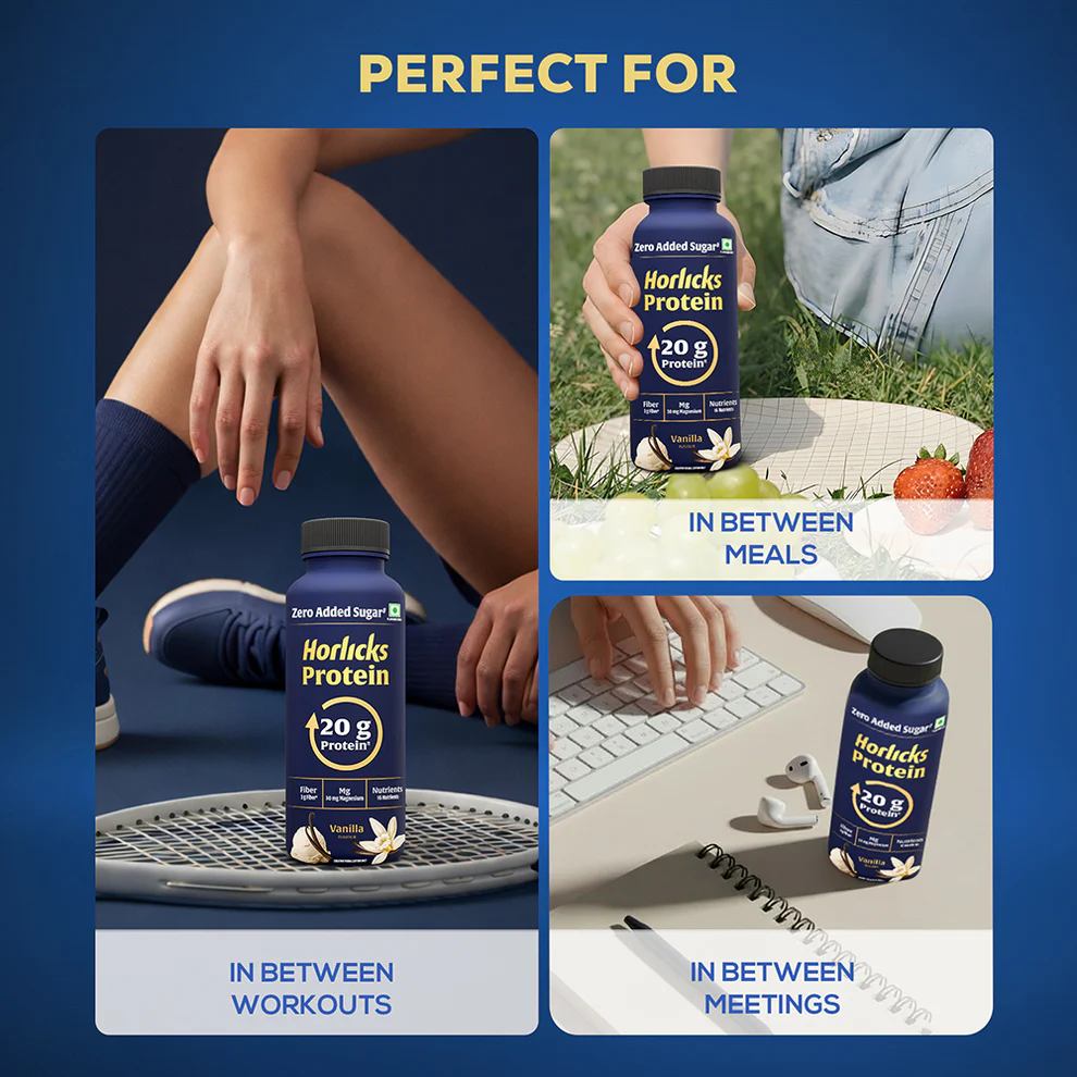 Mumbai, Food, INR 684,  Power Up Your Day With Horlicks Protein Vanilla Shake!