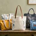 INR 799,  Cotton Handbag Tote Bags Hand Block Printed, Pure Cotton, Natural Dyes | Theindiglobal