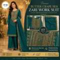 INR 2895,  Butter Crape Silk Zari Work Suit In Lucknow | Best Saree Shop In Lucknow