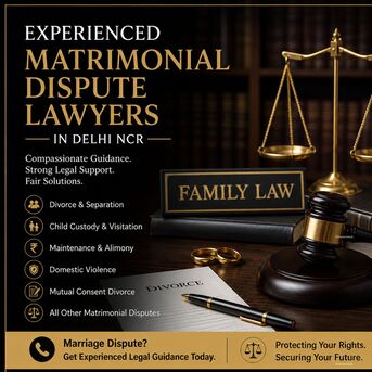 New Delhi, Legal, 1.	Experience Matrimonial Dispute Lawyers In Delhi NCR.