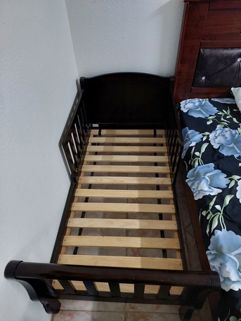 Khobar, Furniture, SAR 150,  Children Wooden Bed With Mattress