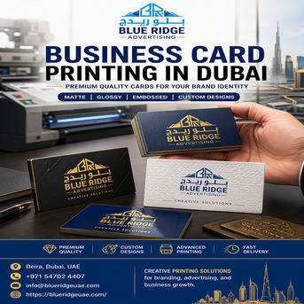 Dubai, Printing, Premium Business Card Printing Services In Dubai