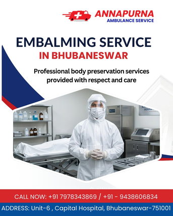 Bhubaneswar, Medical, No.1 Embalming Service In Bhubaneswar | Dead Body Preservation Service