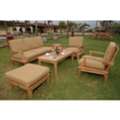 USD 7650,  Anderson Teak Teak Sofa Set - 5 Piece Deep Seating - Brianna