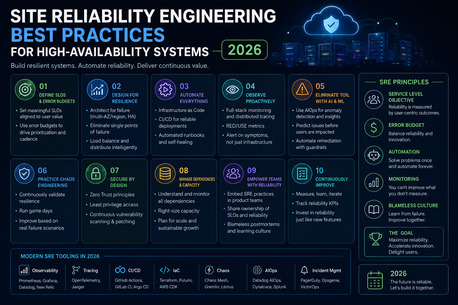 New York, Software Development, Site Reliability Engineering Best Practices For High-Availability Systems In 2026.