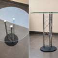 BHD 19, Big Elegant Round Glass Table – Modern Indoor & Outdoor Style