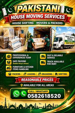 Dammam, Labor/Moving, HOUSE SHIFTING _⁠~⁠;MOVERS PACKERS COMPANY PROFESSIONAL TEAM TRUCK FOR RENT 0582618520