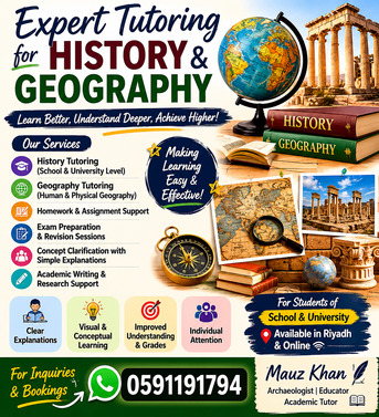 Riyadh, Education, Expert Tutoring Services In History And Geography &ndash; Riyadh