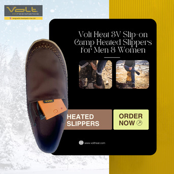 New York, Clothing & Accessories, Best Heated Slippers For Cold Feet | Volt Heat 3V Camp Slippers