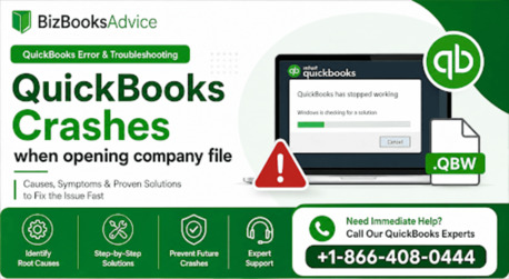 New York, Accounting, QuickBooks Crashes When Opening Company File? Causes, Fixes