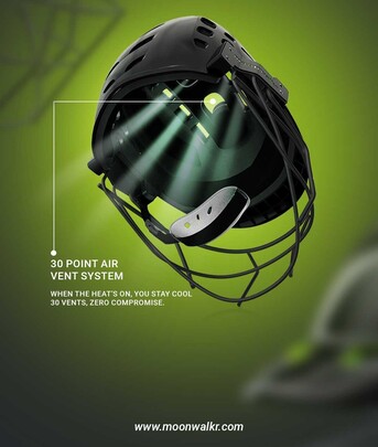 Mumbai, Sporting Goods, INR 6499,  Moonwalkr Mind 2.0: The Ultimate Performance Cricket Helmet