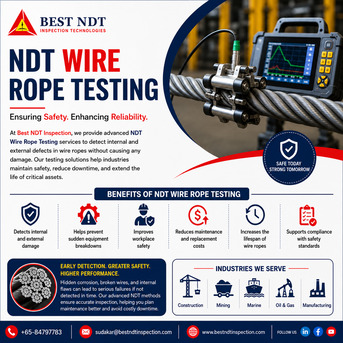 Singapore, Business, NDT Wire Rope Testing For Safer And More Efficient Operations