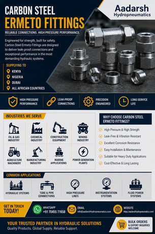 Mumbai, Wholesale Products, Trusted Carbon Steel Ermeto Fittings Exporter From India
