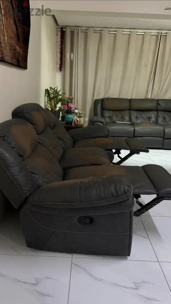 Dammam, Furniture, SAR 250,  Home Box 3-Seater Recliner Sofa (2-Piece Set) &ndash; SAR 250 Each