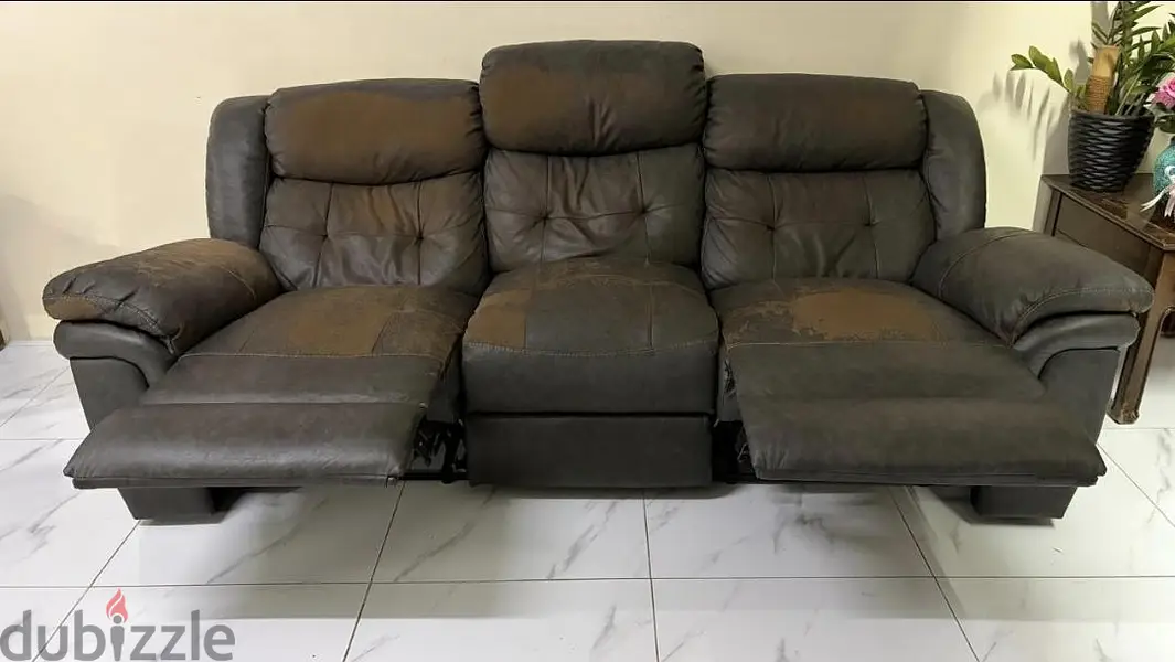 Dammam, Furniture, SAR 250,  Home Box 3-Seater Recliner Sofa (2-Piece Set) &ndash; SAR 250 Each