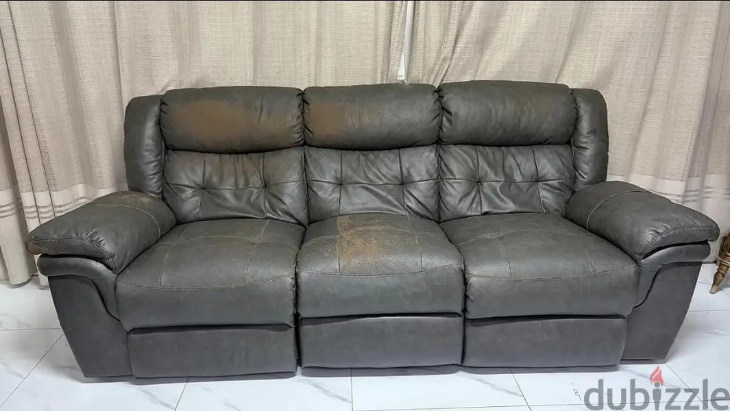 Dammam, Furniture, SAR 250,  Home Box 3-Seater Recliner Sofa (2-Piece Set) &ndash; SAR 250 Each