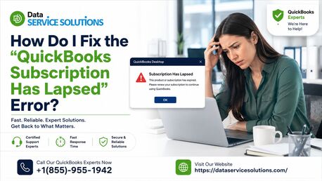 New York, Accounting, QuickBooks Subscription Has Lapsed Error Recovery And Support