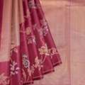 Traditional Maroon Silk Saree For Festive Wear | Mavuris