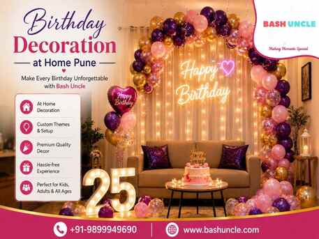 Pune, Career Counseling, Birthday Decoration At Home Pune | Bash Uncle Party Decor Experts