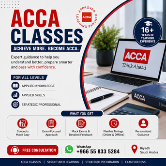 Jeddah, Lessons Offered, ACCA Training In Jeddah &ndash; Fast Track Program