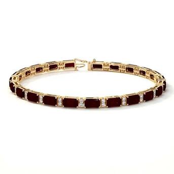 New York, Jewelry, USD 12629,  Buy Ruby Bracelet In 18K Yellow Gold &ndash; GIA Certified