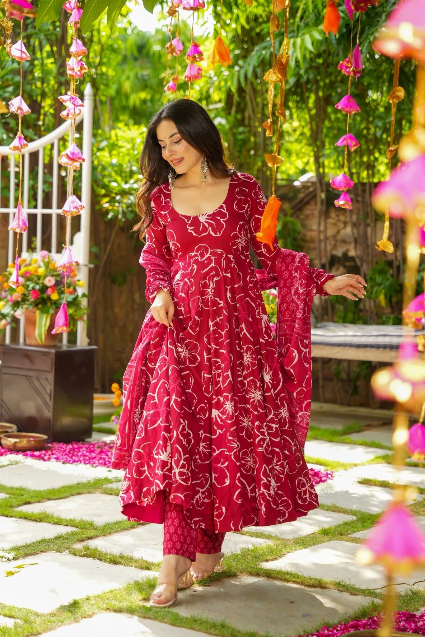 Jaipur, Clothing & Accessories, INR 3500,  Buy Idaho Gulchaand Cotton Suit Set Online