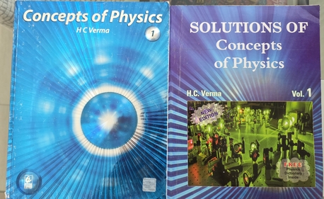 Adliya, Books, BHD 2,  HC Verma Concepts Of Physics Vol 1 & 2 Text Book + Matching Solutions Book Combo