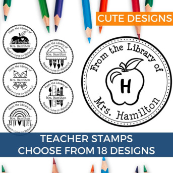 New York, Tools, USD 7,  Personalized Book Stamp From The Library Of Custom Rubber Stamps Self Inking Address Stamp