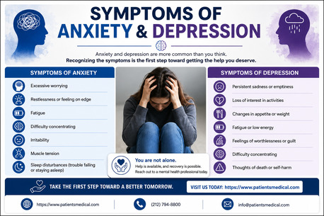 New York, Health, What Are The Most Common Symptoms Of Anxiety And Depression?